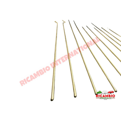 12 Piece Chrome Trim Moulding Kit - Autobianchi Bianchina Convertible - Exterior Trim