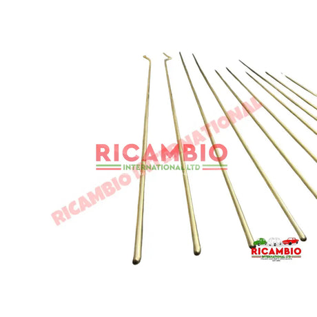 12 Piece Chrome Trim Moulding Kit - Autobianchi Bianchina Convertible - Exterior Trim