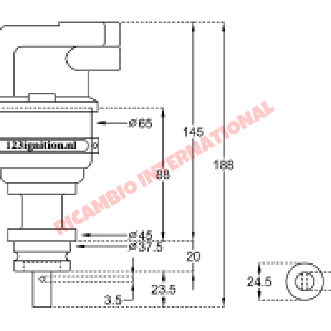 123 Bluetooth Programable Electronic Distributor - Fiat 124 131 - Ignition & Electrical Parts