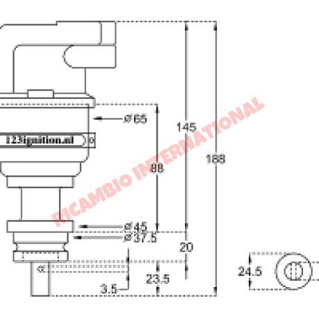 123 Bluetooth Programable Electronic Distributor - Fiat 124 131 - Ignition & Electrical Parts