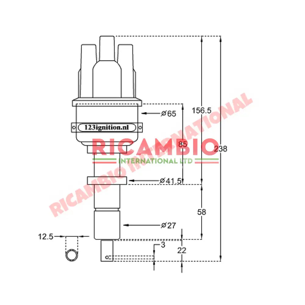 123 Electronic Bluetooth Distributor - Lancia Fulvia - Lancia Fulvia Ignition & Electrical Items