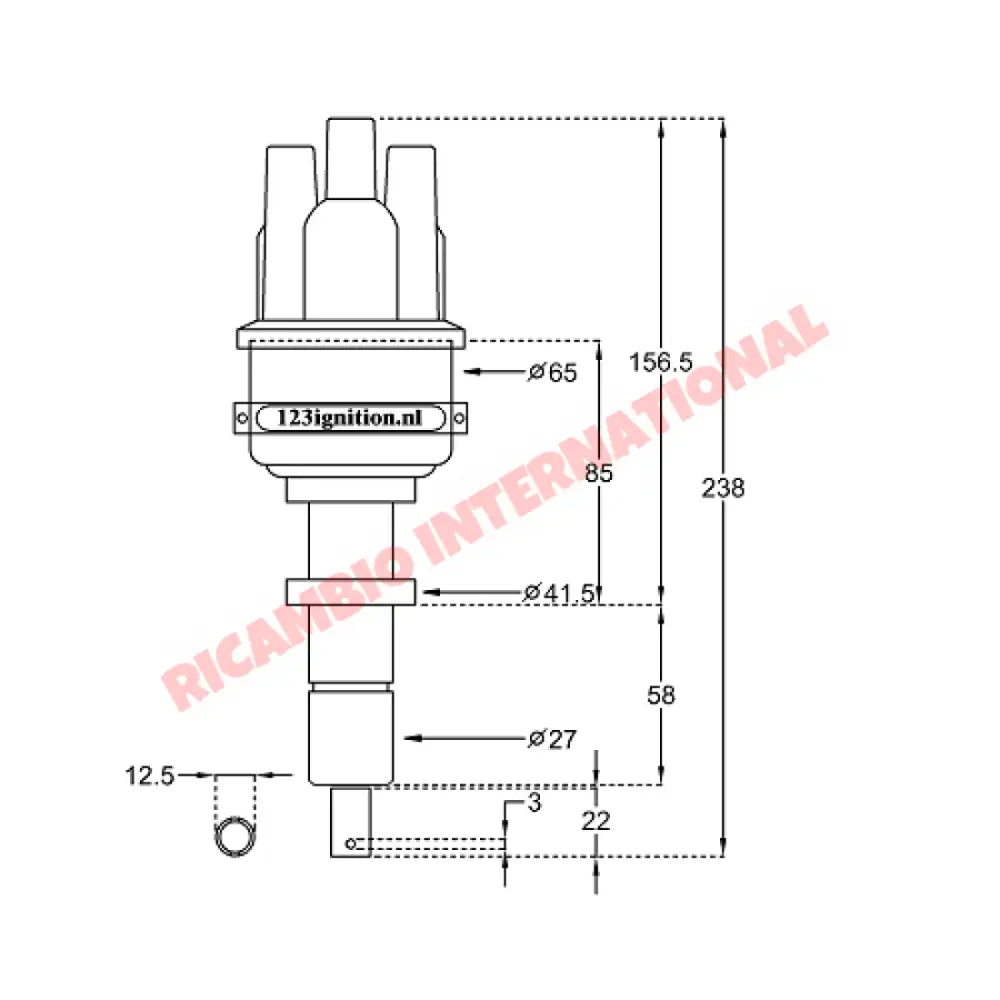123 Electronic Bluetooth Distributor - Lancia Fulvia - Lancia Fulvia Ignition & Electrical Items