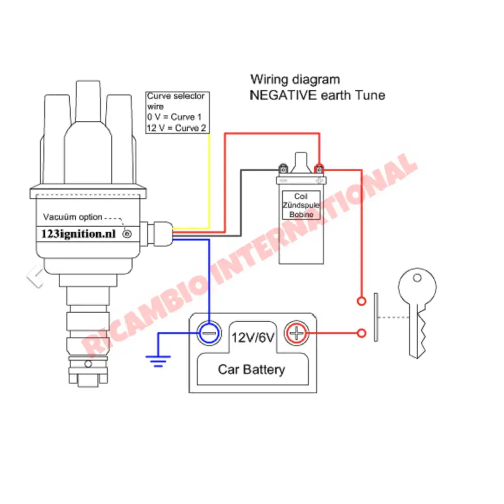 123 Electronic Distributor (with Vacuum Advance) - Lancia Fulvia - Lancia Fulvia