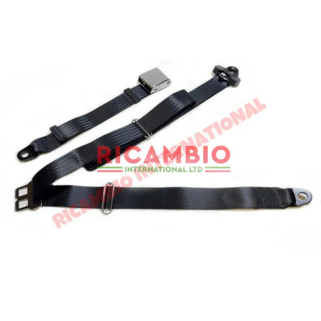 3 Point Static Seat Belt with Chrome Buckles - Classic Fiat 500,126,600,850 plus lots of applications - Seat Belts