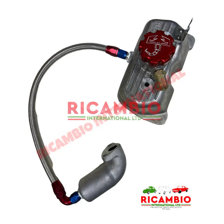 Abarth Aluminium Rocker Cover,Cap & Oil Breather Kit - Classic Fiat 500 126 - Mechanical & Engine Parts
