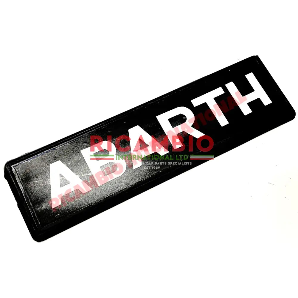 Abarth Badge (Black & Silver) - Many Abarth Models - Exterior Parts and Trims