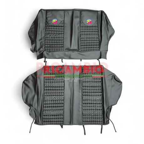 Abarth Black ’Pearlescent’ Sports Seat Cover Set - Classic Fiat 500 - Seat Covers - Padding and Seat Spring