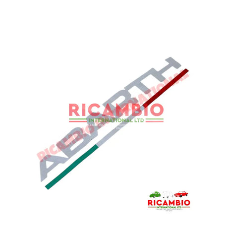 Abarth Decal - Various Applications - White - Abarth
