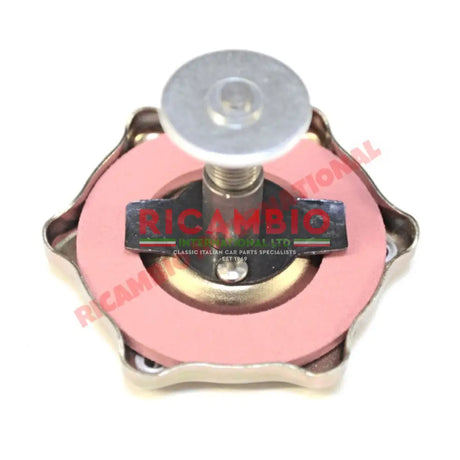 Abarth Oil Filler Cap (Yellow) - Classic Fiat 500 126 - Modifications