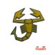 Abarth Scorpion Metal Badge - Yellow 70mm - Modifications