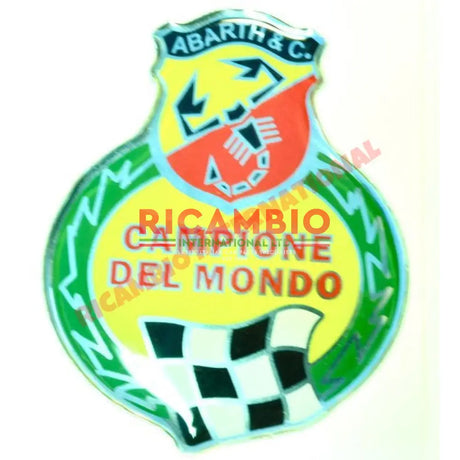 Abarth Sticker - Campione del Mondo - Abarth