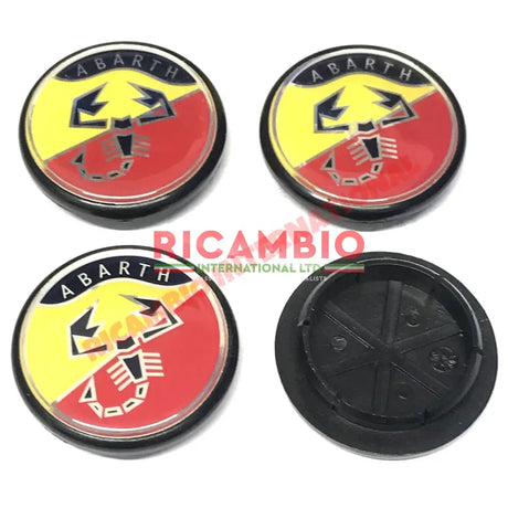 Abarth Wheel Centre Cap Set (4) - Fiat - Accessories