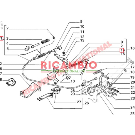 Accelerator Cable (LHD) - Lancia Delta - Cables