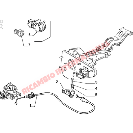 Accelerator Cable RHD - Lancia Dedra 1.6 - Cables