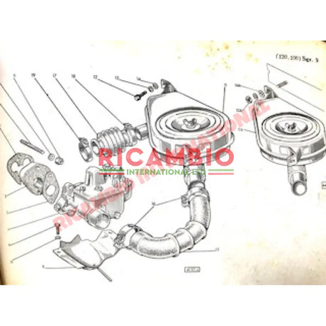 Air Filter Housing Hose - Classic Fiat 500 - Fuel System