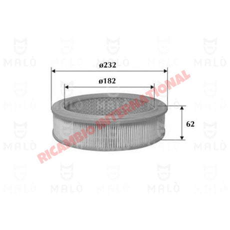 Air Filter - Fiat 125,131,132,Argenta,Strada,Ritmo