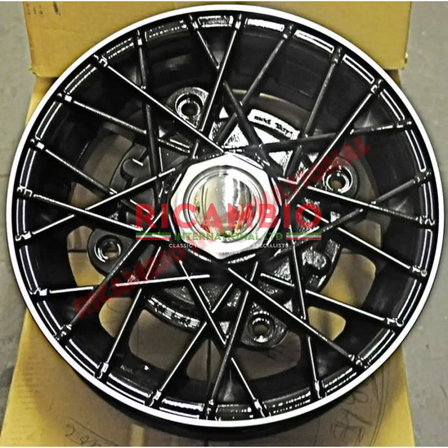 Alloy Wheel Kit (Satin Black) - Classic Fiat 500 126 - Modifications