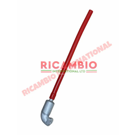 Aluminium Crankcase Breather,Gasket & Hose Kit - Classic Fiat 500,126 - Red silicone hose 500mm - Mechanical & Engine