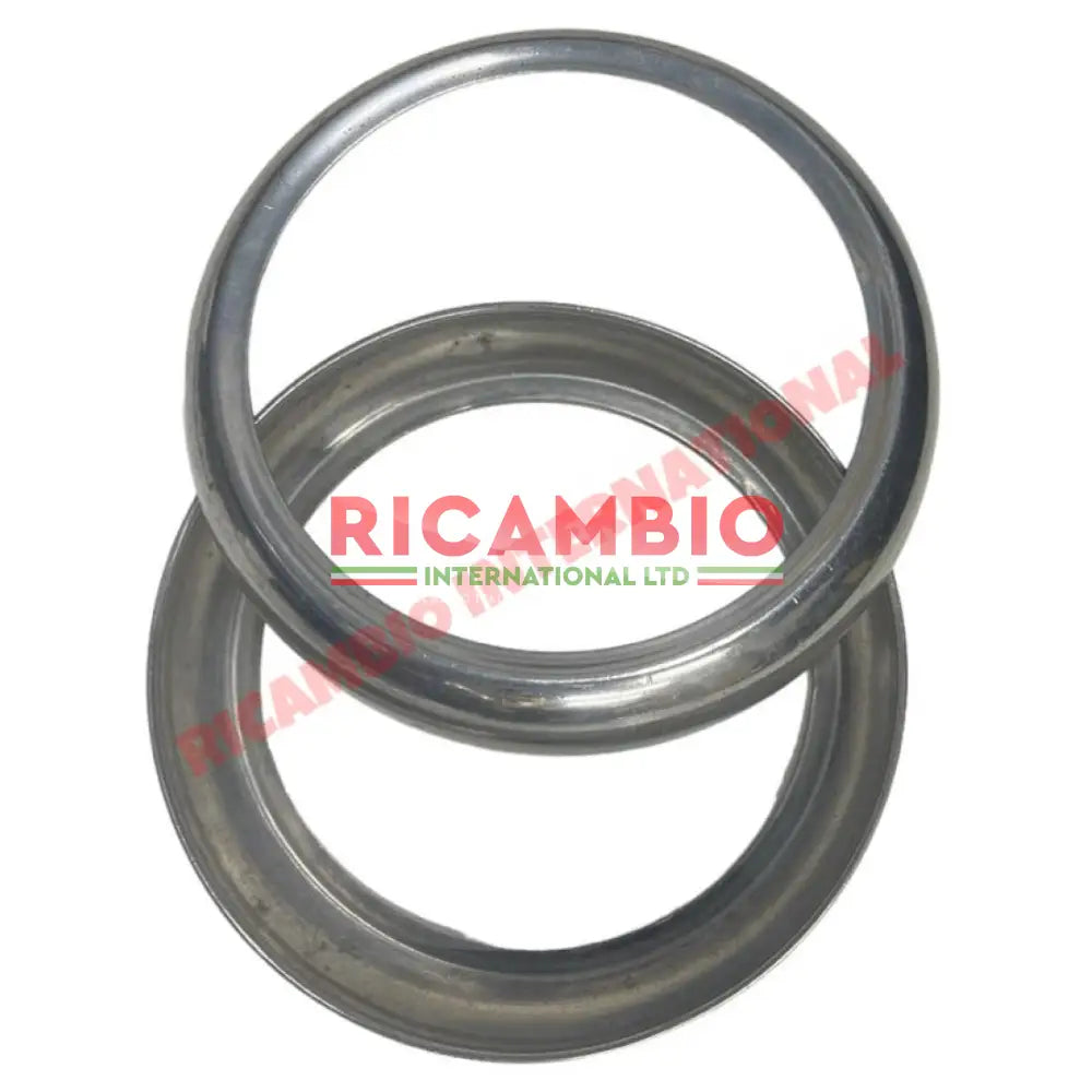 Aluminium Head Lamp Bezel (2) - Fiat 600 Multipla - Light - Lamps - Lenses & Related Items