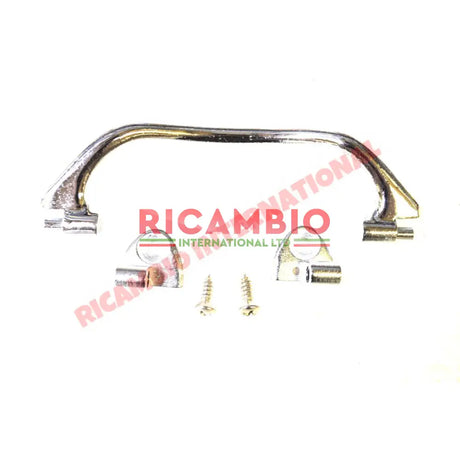 Aluminium Inner Door Pull Handle & Screws - Classic Fiat 500 126 600 - Classic Fiat 500 Parts & Spares