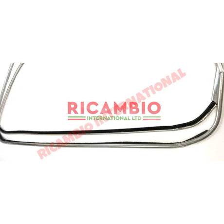 Aluminium Window Surround Trim Kit (without Quarter Light) - Fiat 600 - Chrome - Aluminium & Exterior Trim Parts