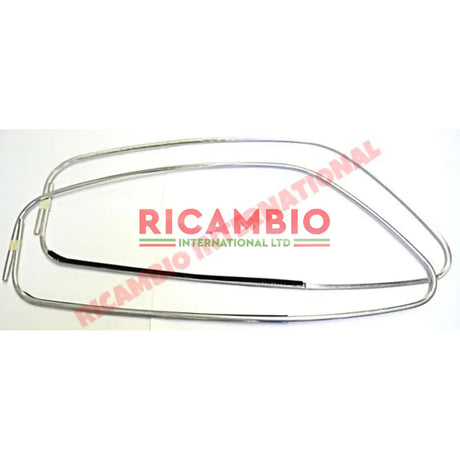 Aluminium Window Trim Fitting Clip - Classic Fiat 500 126 600 850 - Chrome - Aluminium & Exterior Trim Parts