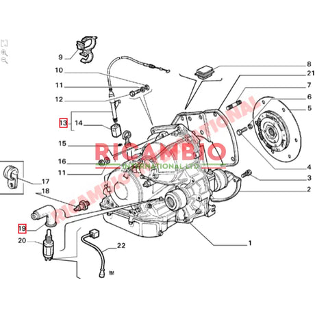 Automatic Transmission Cable - Fiat Uno - Clutch and Transmission Parts