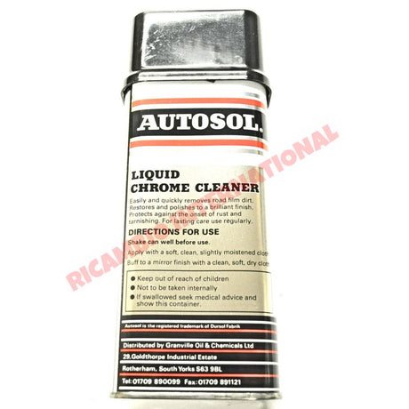 Autosol Chrome Liquid Polish - Bumpers & Assorted Exterior Trim