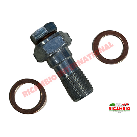 Banjo Bolt with Bleed Screw (Fine Thread M10 x1mm) - Brakes