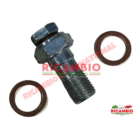 Banjo Bolt with Bleed Screw (Fine Thread M10 x1mm) - Brakes