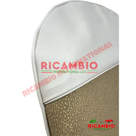 Beige Cloth & Vinyl Seat Covers Set - Classic Fiat 500 - Seat Covers - Padding and Seat Spring