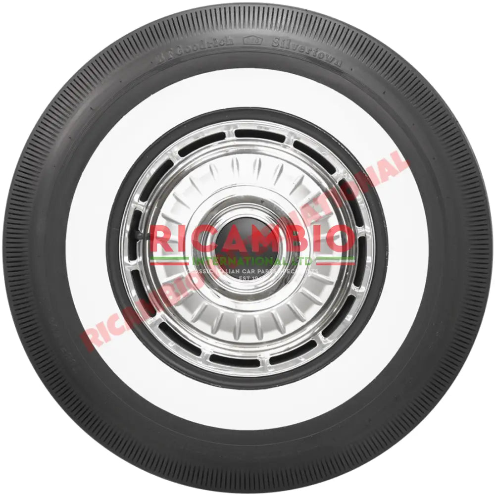 BFGoodrich Whitewall Tyre 125-12 (Kit of 5 tyres) - Classic Fiat 500 Autobianchi Bianchina - Wheels - Tyres and Tubes