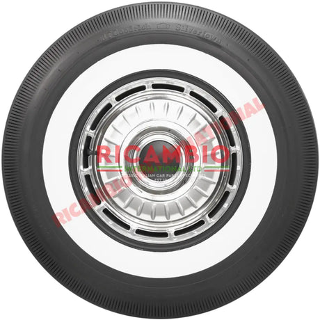 BFGoodrich Whitewall Tyre 125-12 (Kit of 5 tyres) - Classic Fiat 500 Autobianchi Bianchina - Wheels - Tyres and Tubes