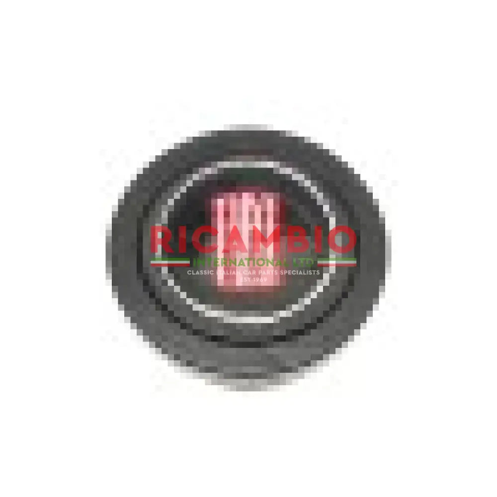 Black Leather ’LUISI’ Steering Wheel - Classic Fiat 500 126 - Black Fiat - Steering