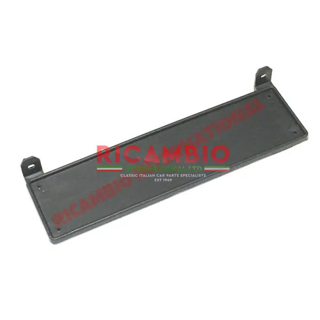 Black Metal Front Number Plate Plinth & Fittings - Classic Fiat 500 - Classic Fiat 500 Parts & Spares
