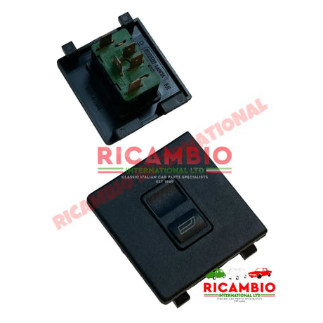 Black Passenger Single Electric Window Switch - Lancia Thema - Electrical