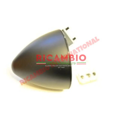 Black SEBRING Style Mirror (Clip-on) - Classic Fiat 500 126 600 850 - Mirrors