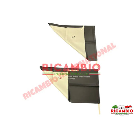 Black Twin Canvas Sunroof Kit - Classic Fiat Panda - Sunroof & Associated Parts
