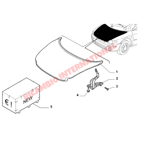 Bonnet - Fiat Multipla - Body Parts and Panels
