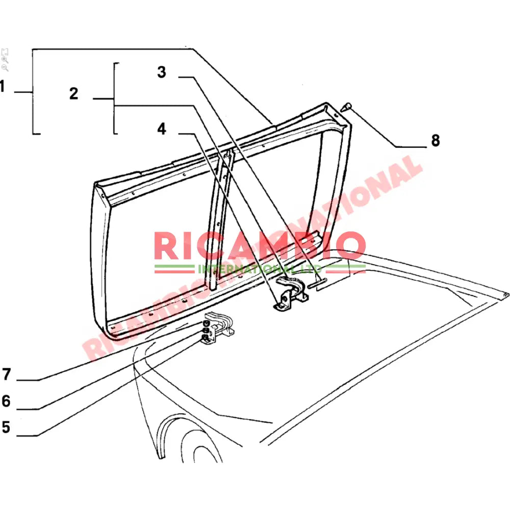 Bonnet Hinge Pin - Fiat 126 - Body Parts