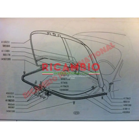 Bonnet/Sunroof Rubber Cone - Classic Fiat 500 126 600 1100 - Gaskets - Seals - Grommets and Rubber Parts