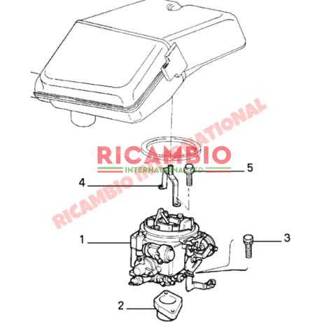 Bottom Carburettor Spacer & Gaskets - Classic Fiat Panda Uno Lancia Y10 - Gaskets & Oil Seals