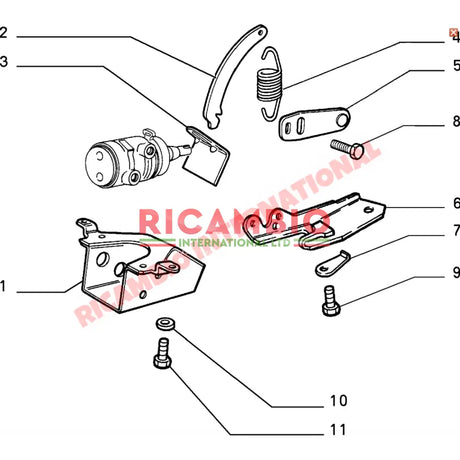 Brake Compensator Spring - Fiat Uno - Brake Parts and Components
