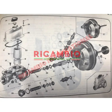 Brake Fluid Reservoir Rubber Seal - Lancia Fulvia S1 - Lancia Fulvia