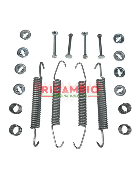 Brake Shoe Clip Fitting Kit - Fiat 126,127,128,Classic Panda,Seicento,A112,Lancia Delta,Y10 - Brake Parts and Components