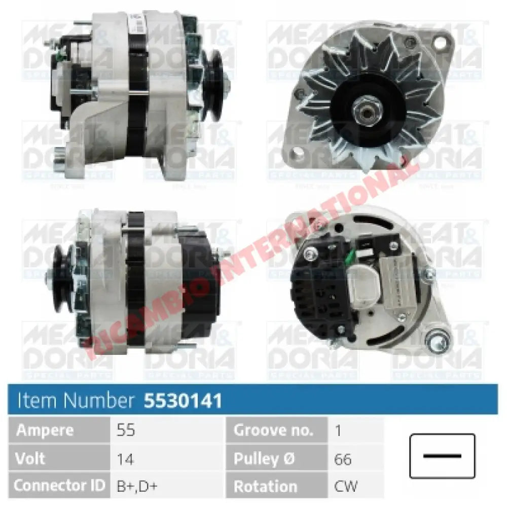 Brand New Alternator - Fiat 124,125,131,132,Strada/Ritmo,Pinifarina Spidereuropa Lancia Beta,Delta GT Turbo Ferrari