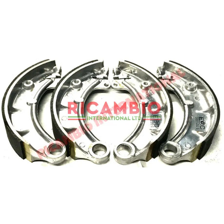Brand New Set Aluminium Front Brake Shoes (4) - Fiat 600T/Multipla 850T 900T - Brake Parts and Components