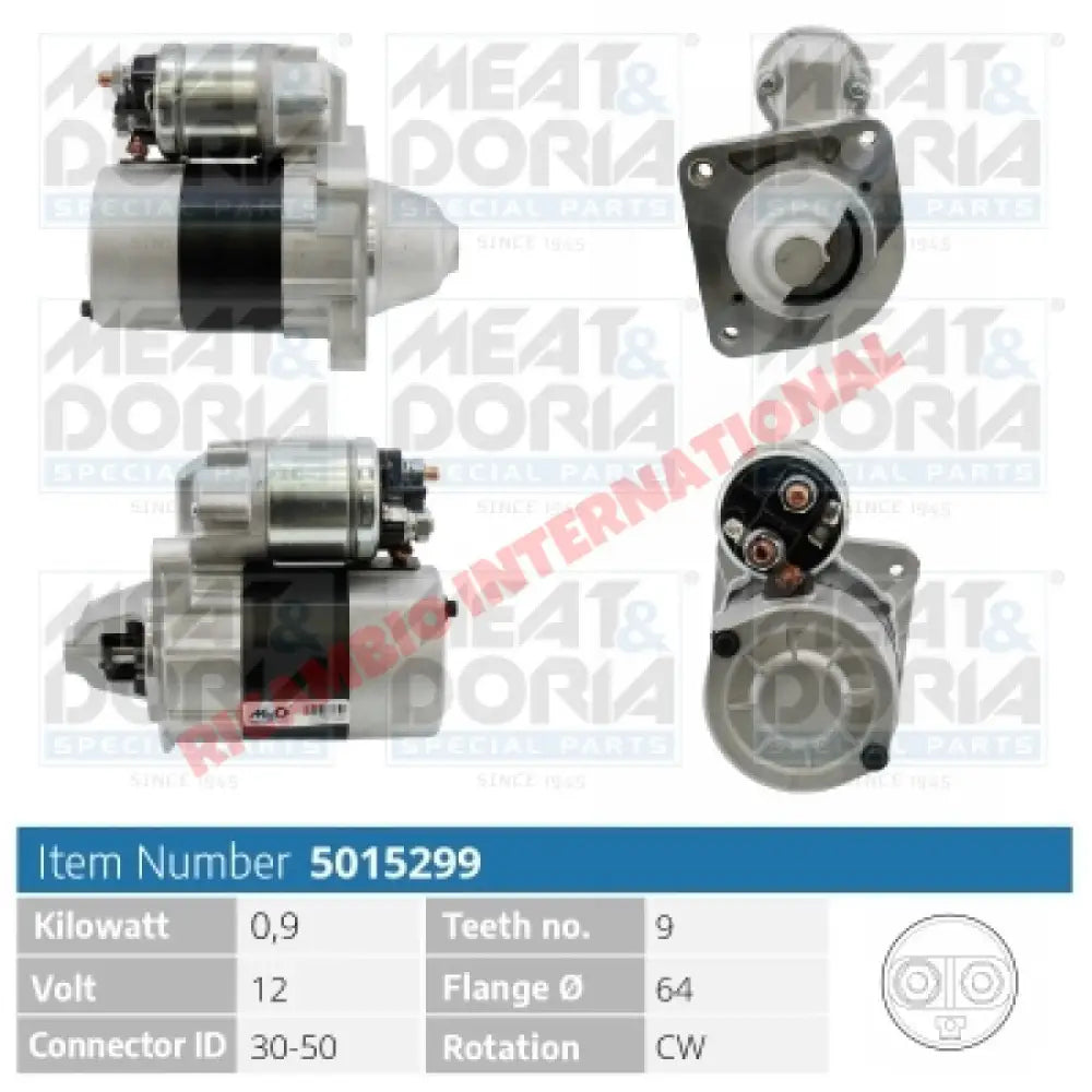 Brand New Starter Motor - Punto GT,Uno Turbo I.e Lancia Delta Integrale Y10 Turbo - Starter Motor - Alternators