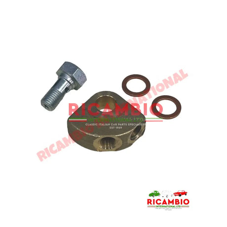 Brass Two Way Brake Joint Kit - Fiat Lancia plus other applications - Brake Parts