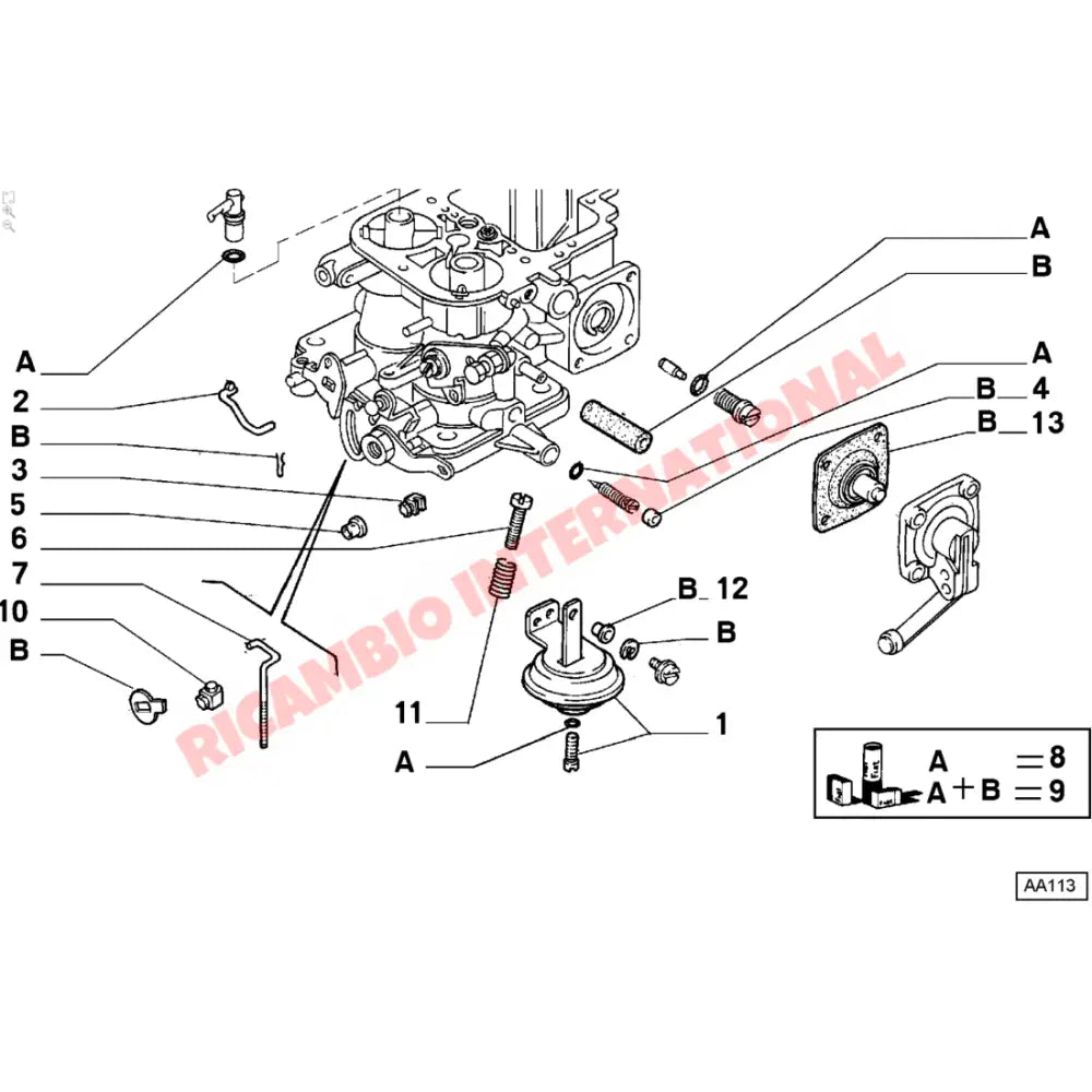 Carburettor Clip (WEBER 30DGF) - Fiat 126 BIS - Fuel System
